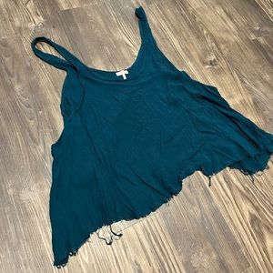 Free People Blue Flowy Tank - Size S